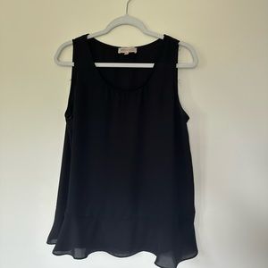 Philosophy Sheer Black Tank Top